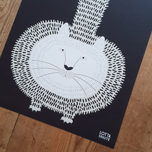 A3 ART POSTER FAT CAT